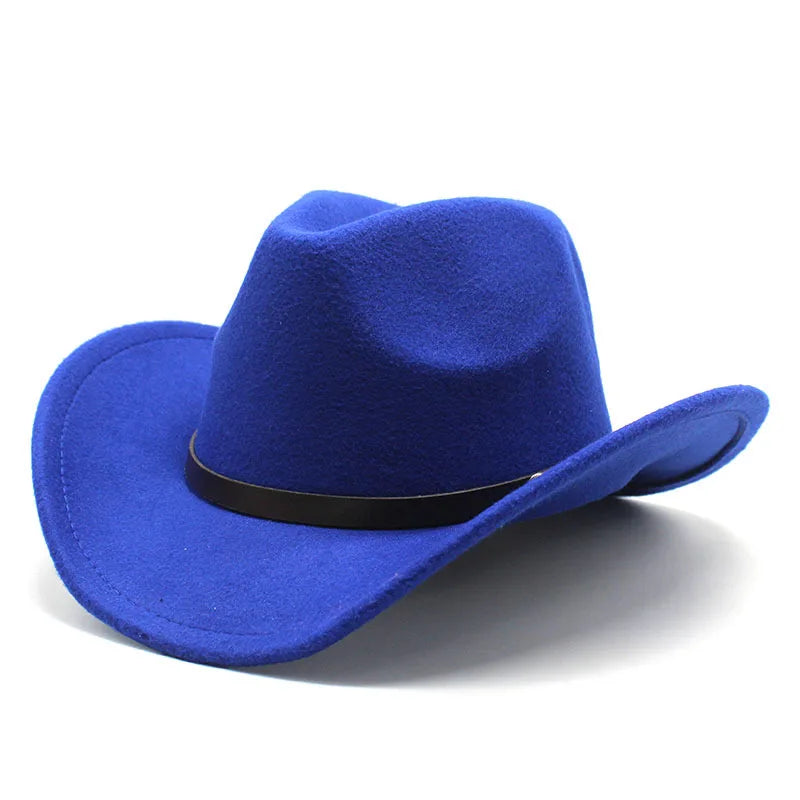 Cowboyhatt i filt med hattband