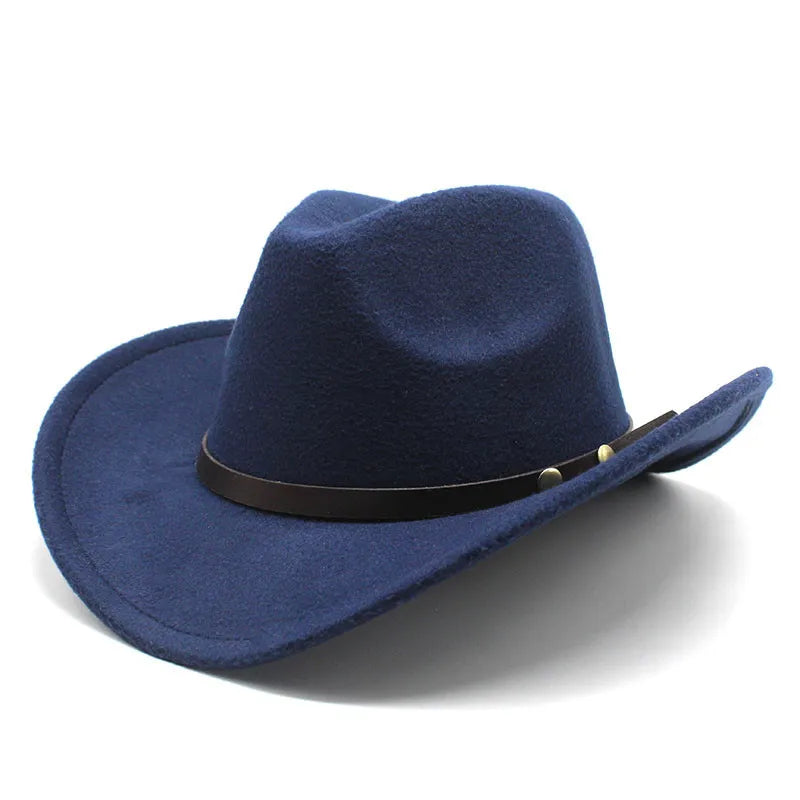 Cowboyhatt i filt med hattband