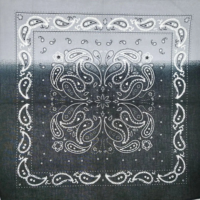 Paisley bandana, svart/röd batik
