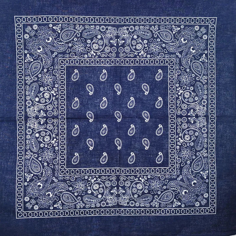 Paisley bandana, svart/röd batik