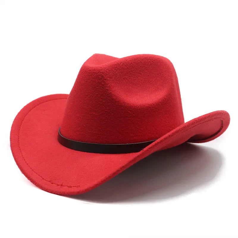 Cowboyhatt i filt med hattband