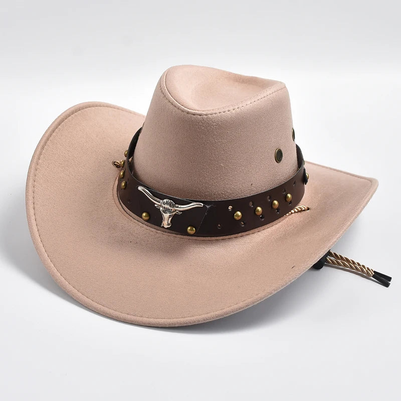 Cowboyhatt i mocka, vintage