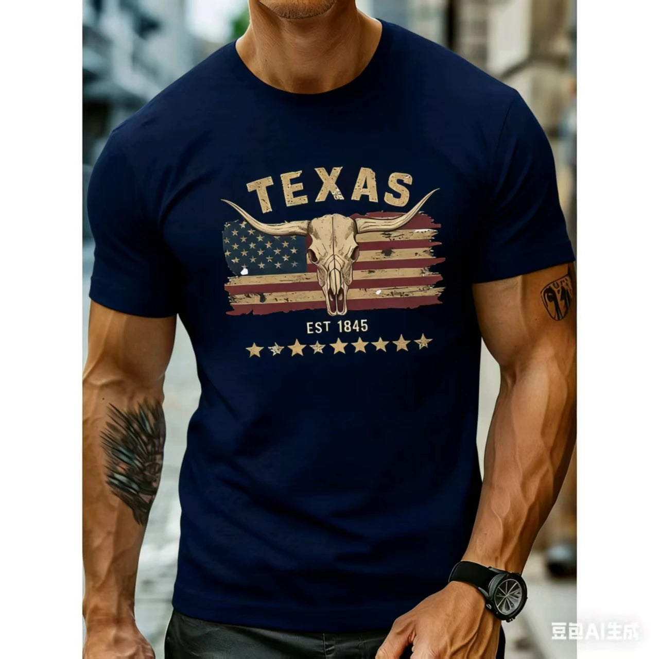 Kortärmad t-shirt i bomull