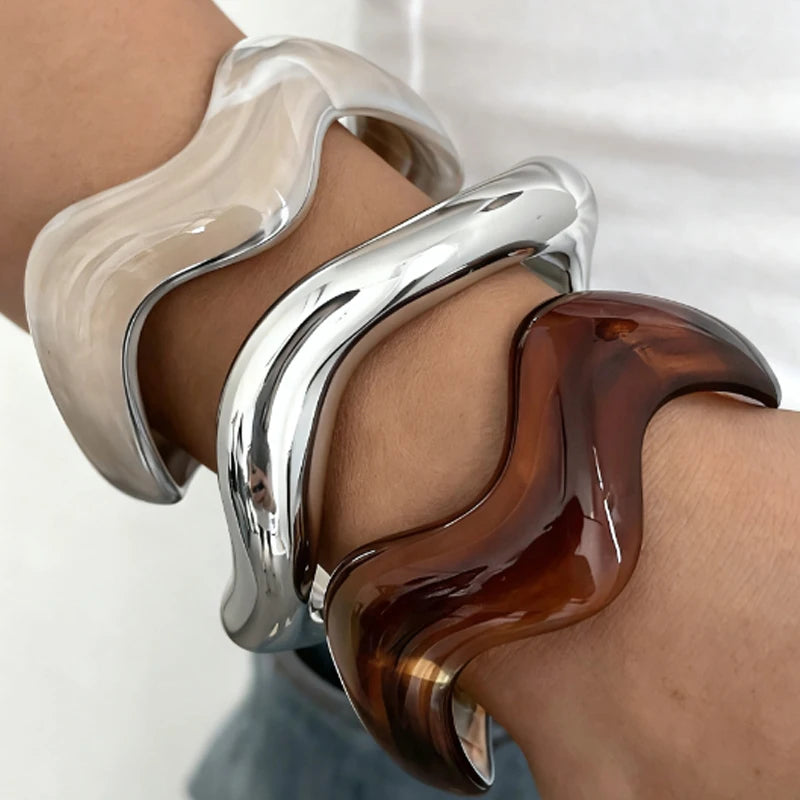 Manschettarmband, set om 3