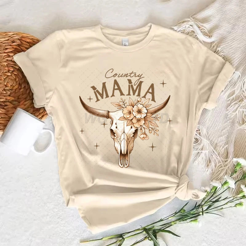 Cowgirl t-shirt, kortärmad