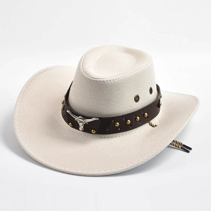 Cowboyhatt i mocka, vintage