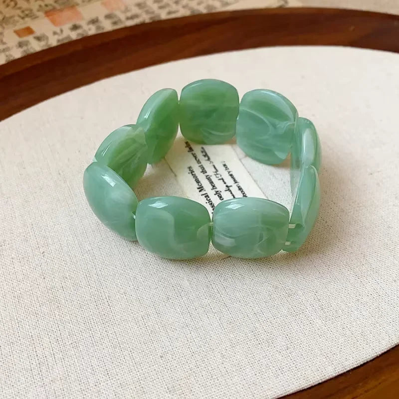 Brett manschettarmband i akryl
