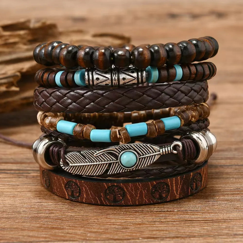 Armband med fjäder
