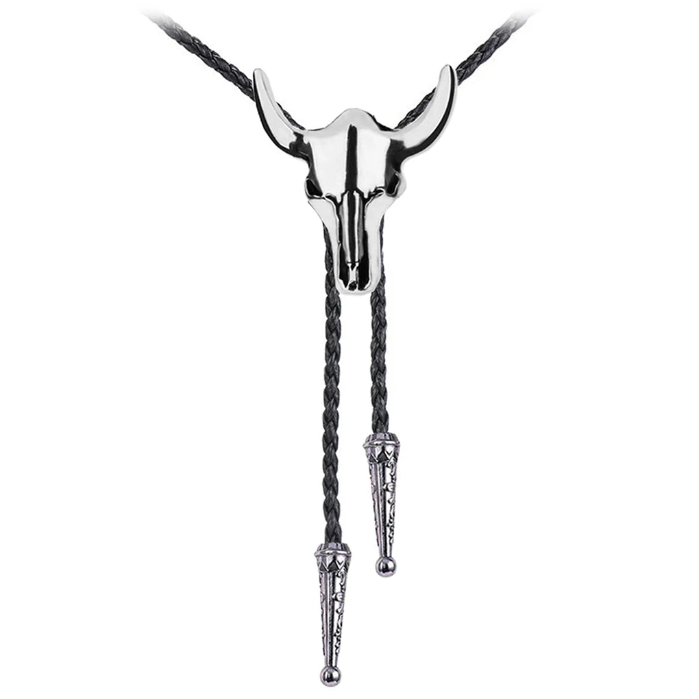 Bolo tie med tjurhuvud, guldfärgad