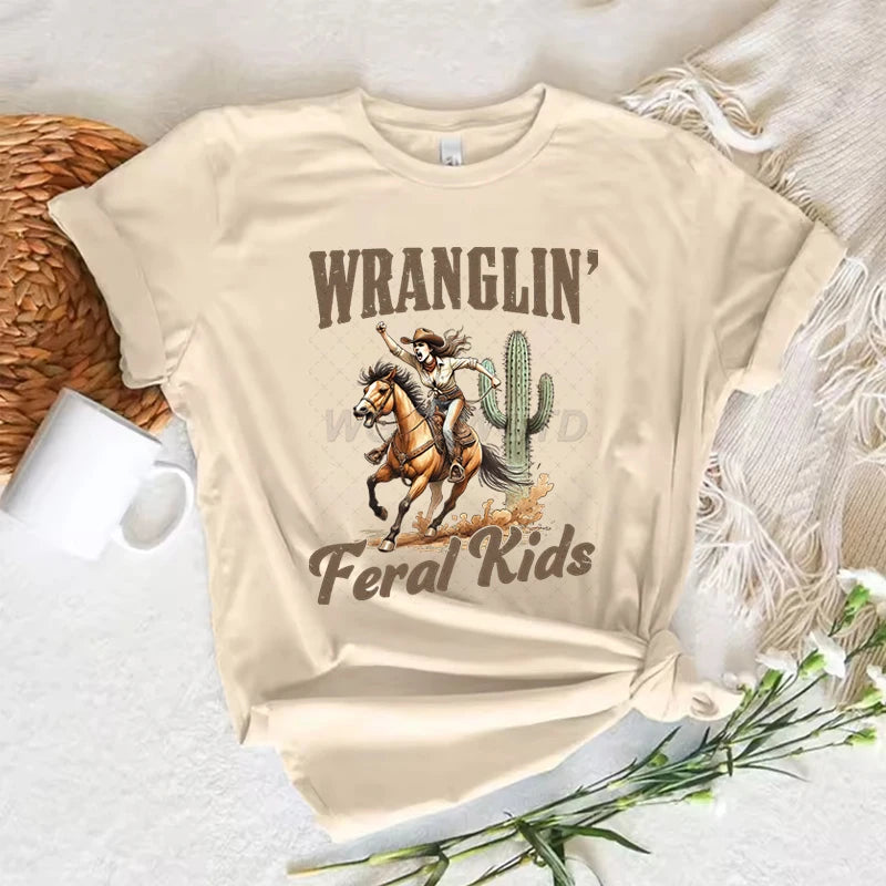 Cowgirl t-shirt, kortärmad