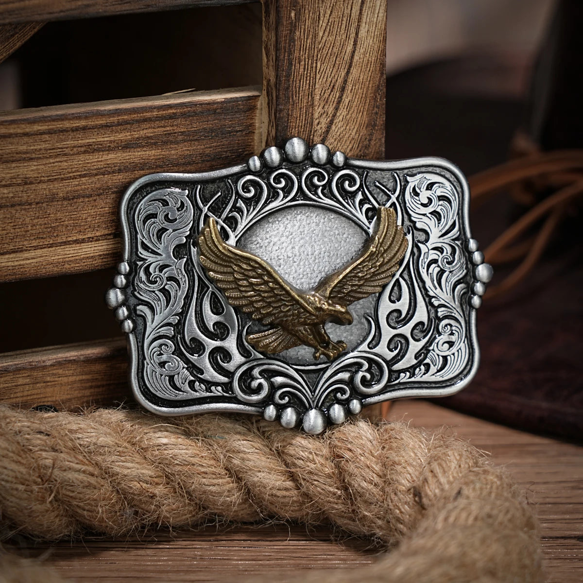 Bältesspänne med döskalle, silver