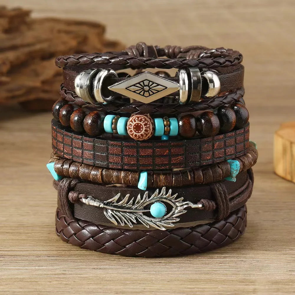 Armband med fjäder