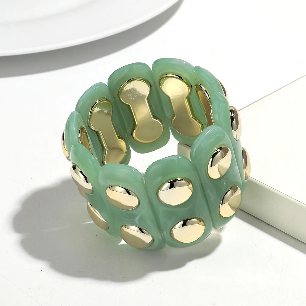Brett manschettarmband i akryl
