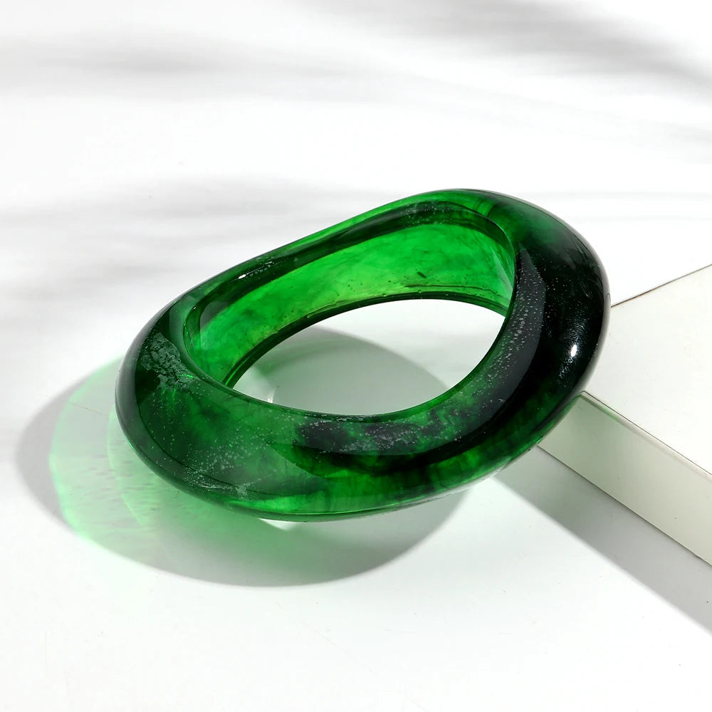 Brett manschettarmband i akryl