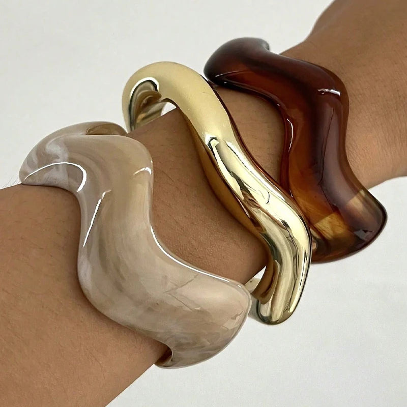 Manschettarmband, set om 3