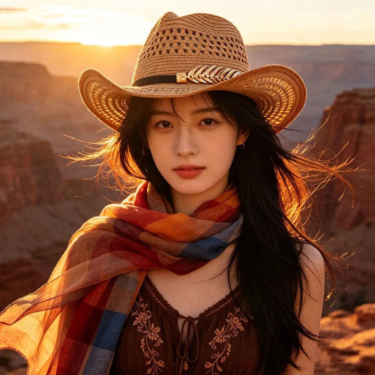 Cowboyhatt i denim