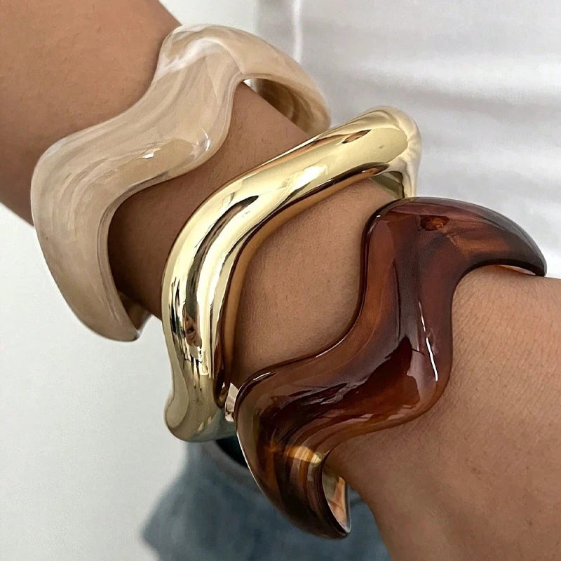 Manschettarmband, set om 3