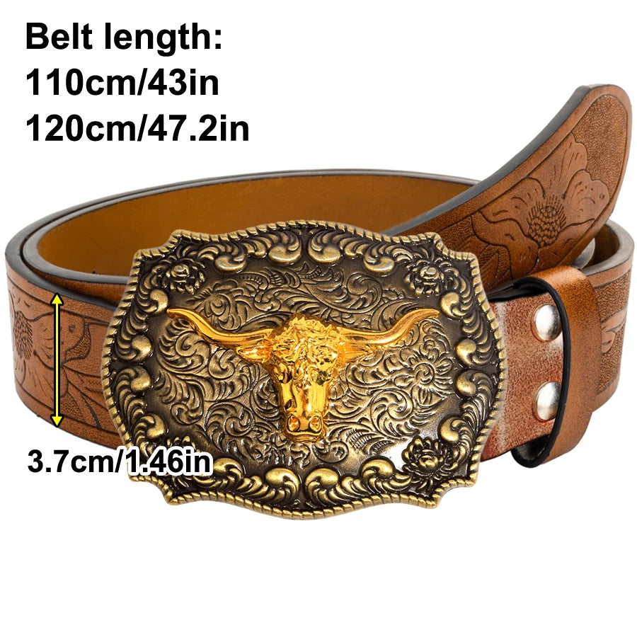 Cowboybälte med pin-spänne, herr