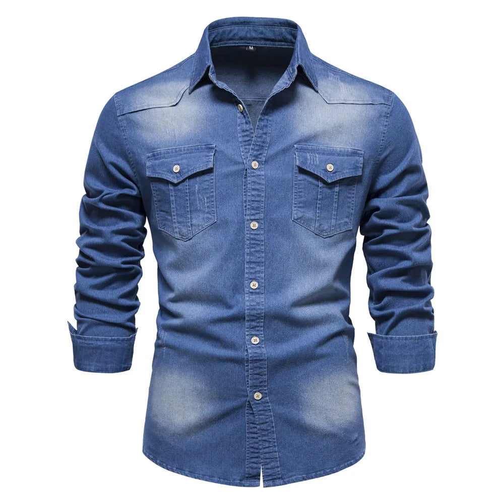 Western skjorta i denim