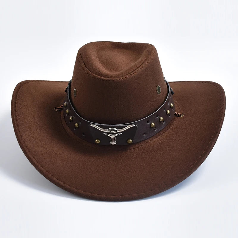 Cowboyhatt i mocka, vintage