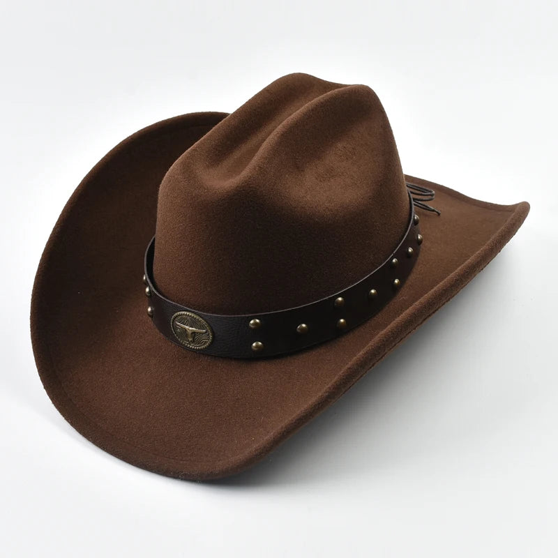 Cowboyhatt med brett brätte, vintage