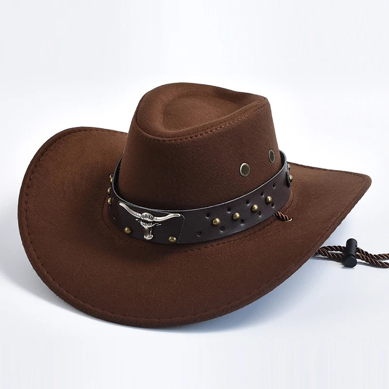 Cowboyhatt i mocka, vintage