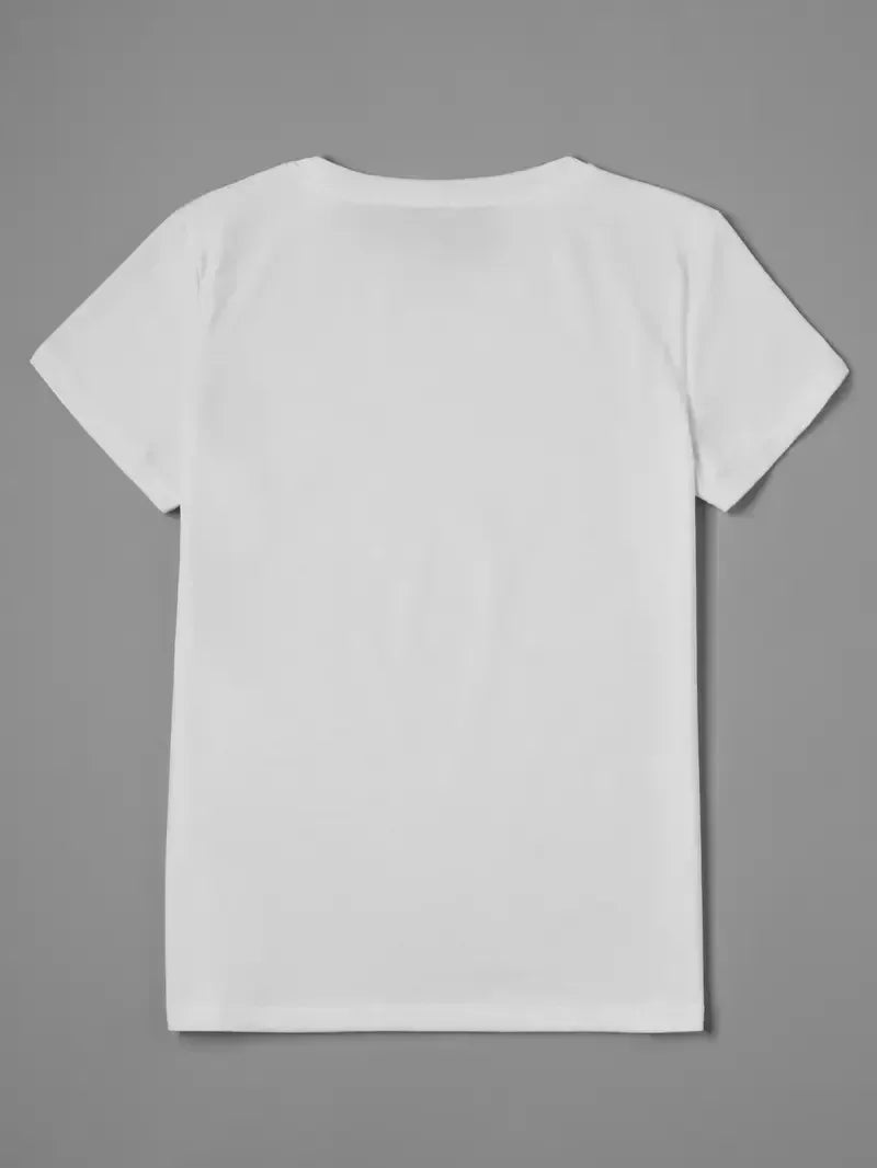 Western t-shirt med tryck, dam
