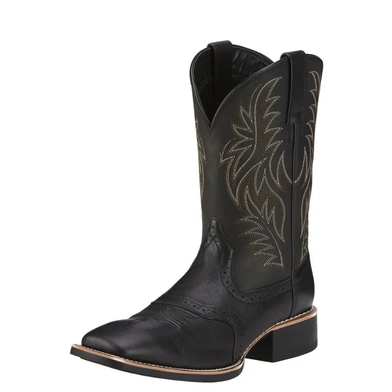 Broderade cowboyboots, herr (höga)